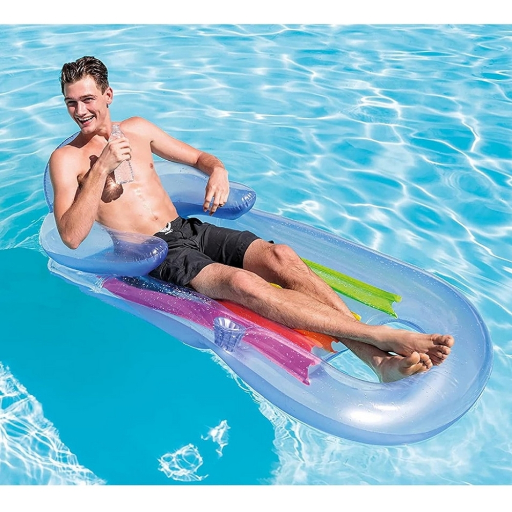 Intex King Kool Inflatable Lounging Swimming Pool Float - Picture 2 of 4